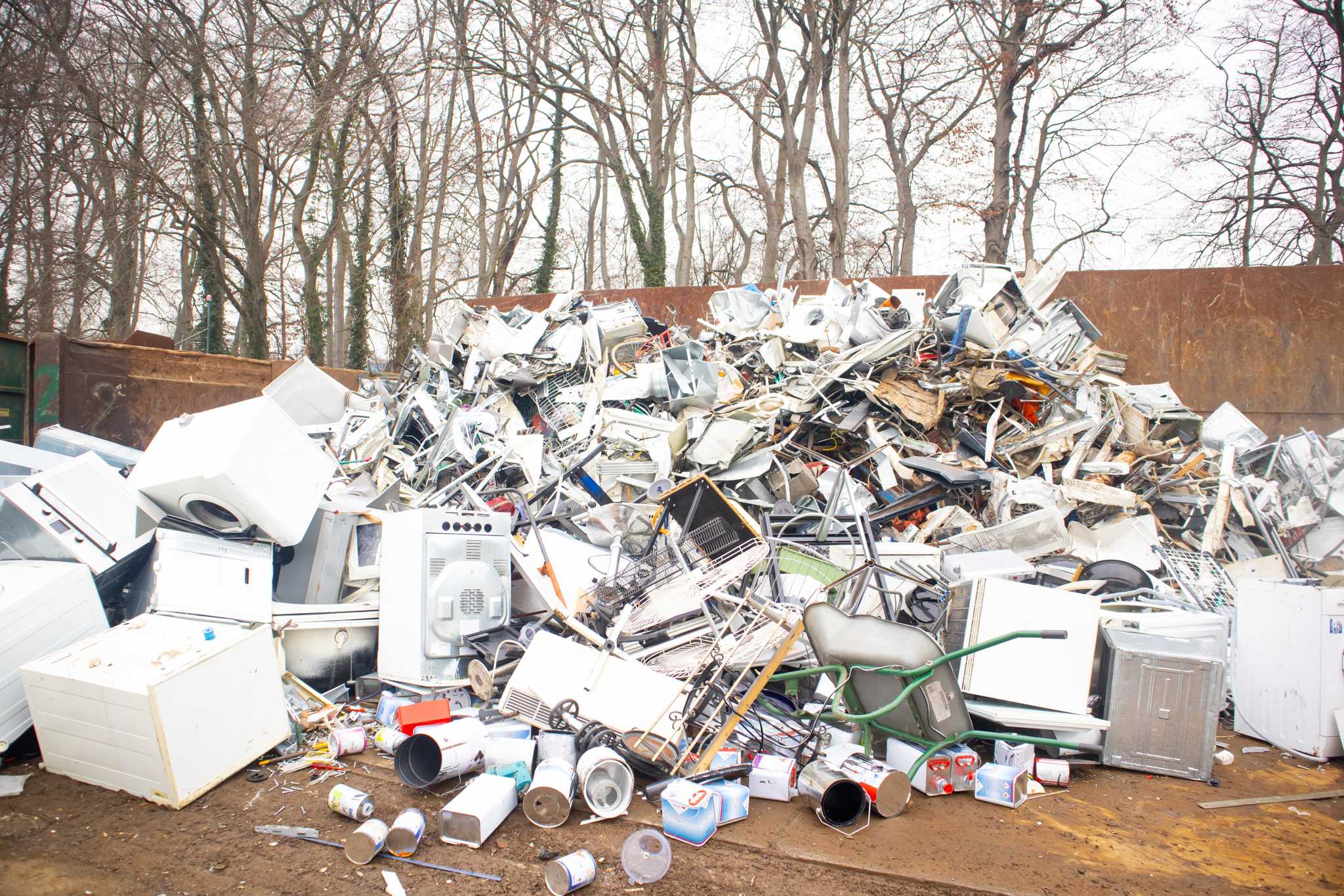 Pile of electronic waste.